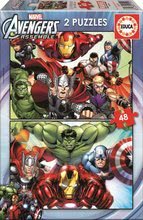 Detské puzzle do 100 dielov - Puzzle Avengers Educa 2x 48 dielov_0