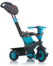 Triciclete de la 10 luni - Tricicletă Boutique Blue Touch Steering 4in1 smarTrike cu 2 genţi şi cu copertină pentru vârsta între 10-36 de luni negru-albastru de la 10 luni_2