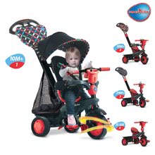 Tricikli za djecu od 10 mjeseci - Tricikl Boutique Red Touch Steering 4u1 smarTrike s amortizerom i 2 torbe crveno-crni od 10 mjeseci_0