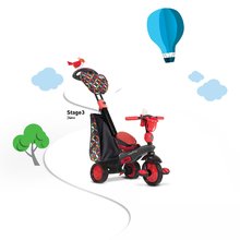 Triciclete de la 10 luni - Tricicletă Boutique Red Touch Steering 4in1 smarTrike negru-roşu de la vârsta de 10 luni_3