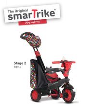 Tricikli za djecu od 10 mjeseci - SMART TRIKE 1595202 trojkolka BOUTIQUE RED TouchSteering 4v1 s tlmičom a 2 taškami červeno-čierna od 10-36 mesiacov _3