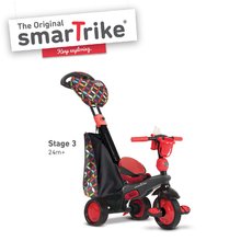 Tricikli za djecu od 10 mjeseci - SMART TRIKE 1595202 trojkolka BOUTIQUE RED TouchSteering 4v1 s tlmičom a 2 taškami červeno-čierna od 10-36 mesiacov _0