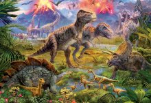 Puzzle 500 elementów - Puzzle Genuine Dinosaur Gathering Educa 500 sztuk od 11 lat_0