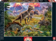 Puzzle 500 elementów - Puzzle Genuine Dinosaur Gathering Educa 500 sztuk od 11 lat_1