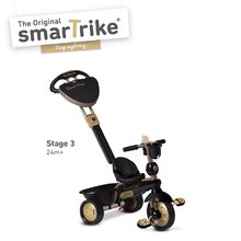 Triciclete de la 10 luni - Tricicletă Dream Team Gold Touch Steering 4 în 1 smarTrike auriu-negru de la 10 luni_1