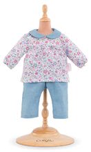 Oblečenie pre bábiky -  NA PREKLAD - Ropa: Blusa Flower y Pantalones Mon Grand Poupon Corolle pre 42 cm bábiku od 24 mes_1