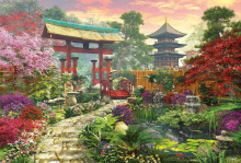 Puzzle 3000-dijelne - EDUCA 16019 Puzzle Genuine Japan Garden, 3000 ks _0