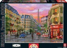 Puzzle 4000 - 8000 dielne - Puzzle D. H. Davison Rue Paris Educa 5000 dielov od 15 rokov_1