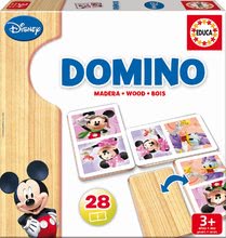 Domino a Lotto - Drevené domino Mickey Mouse a priatelia Educa 28 ks_1