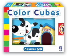 Kocke s motivima iz crtića - EDUCA 14575 ROZPRÁVKOVÉ KOCKY  Color 6 Cubes the Farm _0