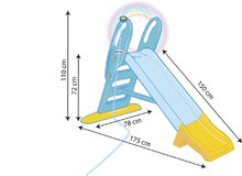 Tobogane pentru copii - Tobogan Berchet Funnygliss Lagoon Smoby de dimensiune mare de la 18 luni_3