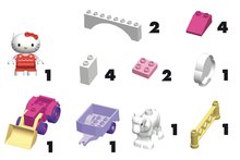 Stavebnice ako LEGO - Stavebnica PlayBIG Bloxx BIG Hello Kitty na farme 18 kusov od 1,5-5 rokov_0