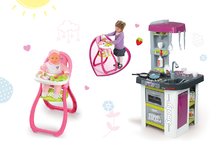 Cucine per bambini set - Set cucina Tefal Studio BBQ Smoby con effetto acqua che bolle e seggiolone per bambola Baby Nurse_18