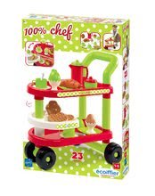 Obyčejné kuchyňky - Set kuchyňka Bon Appétit Chef Smoby s chladničkou a kávovarem a vozík se snídaní 100% Chef_8