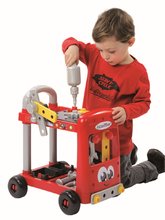 Staré položky - Pracovná dielňa Mecanique Tool Set Trolley Écoiffier na vozíku s 31 doplnkami od 24 mes_0