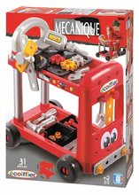 Staré položky - Pracovná dielňa Mecanique Tool Set Trolley Écoiffier na vozíku s 31 doplnkami od 24 mes_1