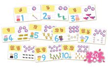 Giochi da tavolo per bambini - Gioco educativo Impariamo numeri Peppa Pig Educa con immagini e numeri 40 pezzi_0