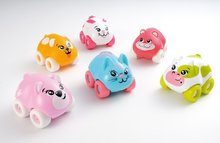 Staré položky - Sada 3 ch autíčok - zvieratká Animal Planet Smoby 7 cm psík, mačička, zajačik / kravička, medvedík, myška od 12 mes_9