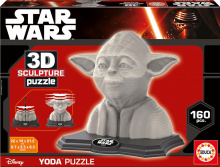 Puzzle 3D - Puzzle 3D Sculpture Csillagok háborúja Yoda Educa 160 db 6 évtől_0