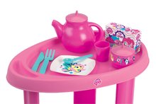 Nádobí a doplňky do kuchyňky - Servírovací vozík My Little Pony Écoiffier s čajovou soupravou růžový od 18 měsíců_0