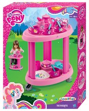 Accesorii și vase de bucătărie de jucărie - Cărucior de servit My Little Pony Écoiffier cu set de ceai roz de la 18 luni_3