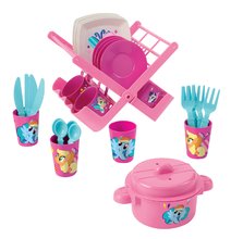 Játékkonyha kiegészítők és edények - Edény csepegtető My Little Pony Écoiffier ebédkészlettel rózsaszín 18 hó-tól_1