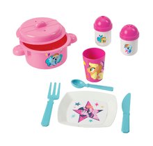 Játékkonyha kiegészítők és edények - Edény csepegtető My Little Pony Écoiffier ebédkészlettel rózsaszín 18 hó-tól_2