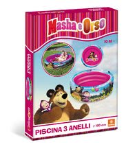 Piscine pentru copii - Piscină gonflabilă Masha şi Ursul Mondo cu 3 compartimente și un diametru de 100 cm de la 10 luni_1