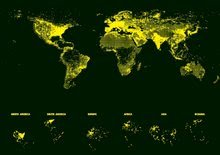 Puzzle svetleče v temi - Puzzle Neon Series, Neon World map Educa 1000 delov od 12 leta_1