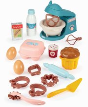 Accesorii și vase de bucătărie de jucărie - Set de bucătărie pentru coacere cu mixer Vert Azur Écoiffier cu forme 19 accesorii de la 18 luni_0