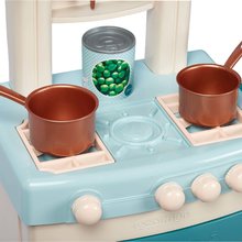 Einfache Spielküchen - Küche für die Kleinsten Gourmet Kitchen Vert Azur Écoiffier 16 Accessoires mit Geschirr ab 18 Monaten_0