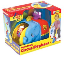 Produse vechi - Elefant Activity Push Along Kiddieland pentru împins cu sunete și lumini de la 18 luni_0