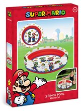 Piscine per bambini - Piscina gonfiabile con 3 camere d'aria Super Mario Mondo diametro di 100 cm da 10 mesi_1