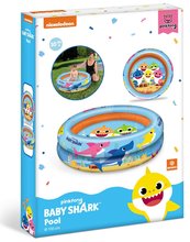 Kinderbecken - Aufblasbarer Zweikammerpool  Baby Shark Mondo 100 cm Durchmesser ab 10 Monaten_1