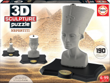 Puzzle 3D - Puzzle 3D Sculpture Nefertiti Educa 190 de piese de la 6 ani_0