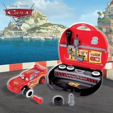 Stari vnosi - Smoby 500143 Cars 2 - kufrík so skladacím avtomobilčekm Mc Queen a s náradím 25*24*10 cm_1