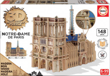 Puzzle 3D - Puzzle din lemn 3D Monument Notre Dame Educa 148 de piese de la 6 ani_0