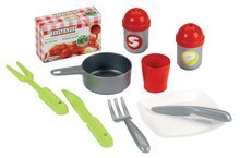 Bucătării simple de jucărie - Bucătărie 100% Chef Italian Écoiffier cu 13 accesorii roşu-verde de la 18 luni_0