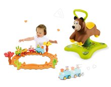 Igračke za bebe - Set guralica Medvjed 2u1 Smoby koja skače i okreće se i glazbeni vlakić Cotoons od 12 mjeseci_15