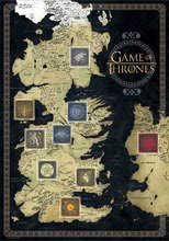 Puzzle cu 1000 de bucăți - Puzzle Game of Thrones Educa 1000 de piese + Fix puzzle lipici_0