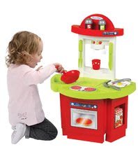 Egyszerű játékkonyhák - Játékkonyha Écoiffier lábassal piros-zöld 18 hó-tól_2
