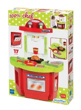 Einfache Spielküchen - Küche Écoiffier mit Pfanne 60 cm hoch rot-grün ab 18 Monaten_1