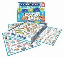 Jeux de société en langues étrangères - Jeu social Conector Association & Apprentissage Educa 242 questions en espagnol pour les enfants de 4 à 7 ans_0