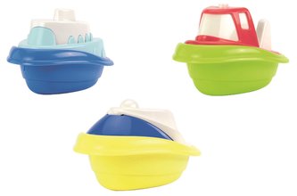 Battello per acqua Maxi Écoiffier lunghezza 18 cm rosso/verde/giallo 3 pezzi da18 mesi