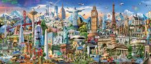 Puzzle cu 9000 - 42 000 de bucăți - Puzzle Around the world Educa 42000 piese de la 11 ani_2