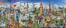 9 000 do 42 000 delne puzzle - Puzzle Around the world Educa 42000 delov od 11 leta_2