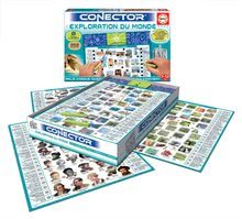 Cudzojazyčné spoločenské hry - Spoločenská hra Conector Exploration Du Monde Educa francúzsky 352 otázok od 7 rokov_0