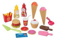 Kuchynky pre deti sety - Kuchynka rastúca s tečúcou vodou a mikrovlnkou Tefal Evolutive Gourment Smoby dva stolčeky a vozík s hamburgermi_32