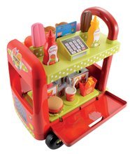 Kuchynky pre deti sety - Kuchynka rastúca s tečúcou vodou a mikrovlnkou Tefal Evolutive Gourment Smoby dva stolčeky a vozík s hamburgermi_34