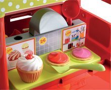 Kuchynky pre deti sety - Kuchynka rastúca s tečúcou vodou a mikrovlnkou Tefal Evolutive Gourment Smoby dva stolčeky a vozík s hamburgermi_36